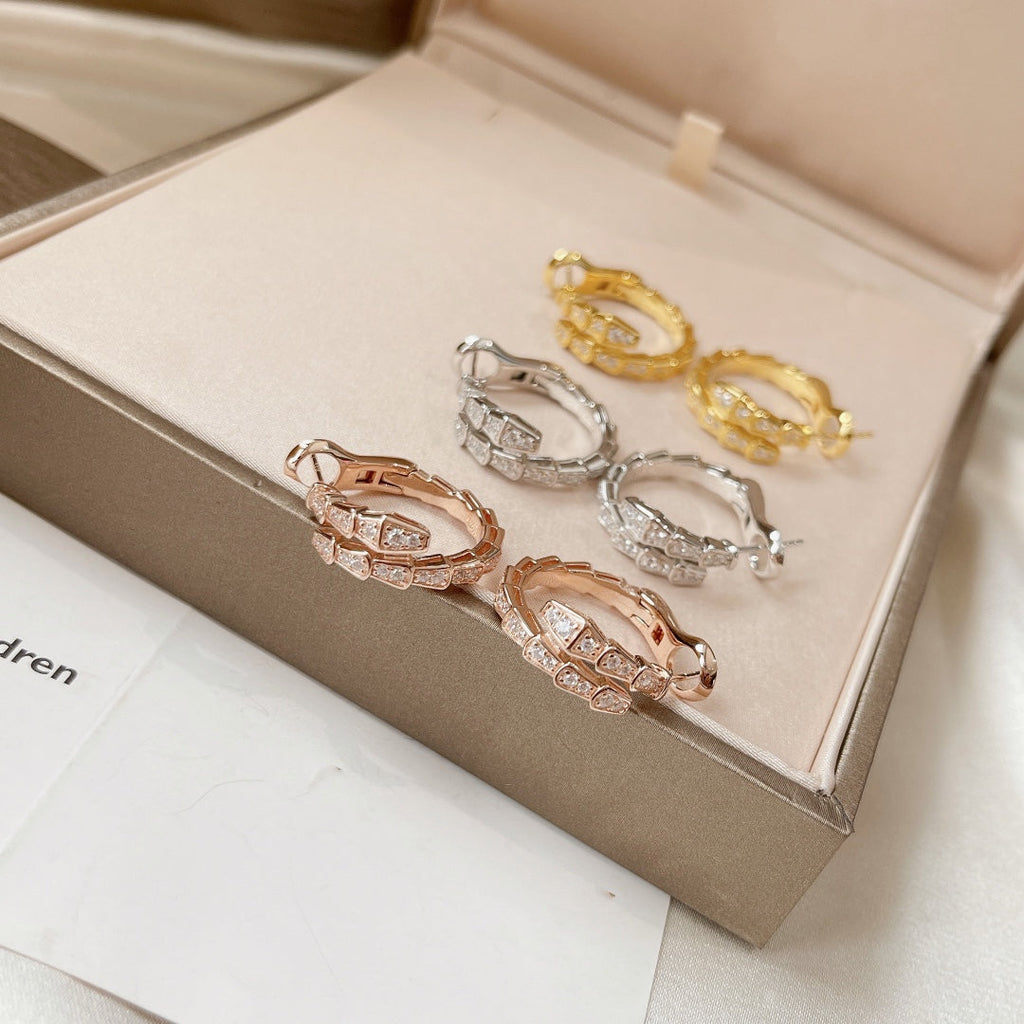 [⭐DORISW]SERPENTI OHRRINGE DIAMANT
