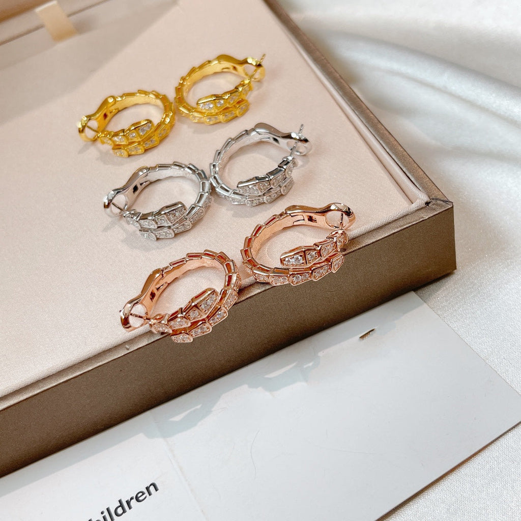 [⭐DORISW]SERPENTI OHRRINGE DIAMANT
