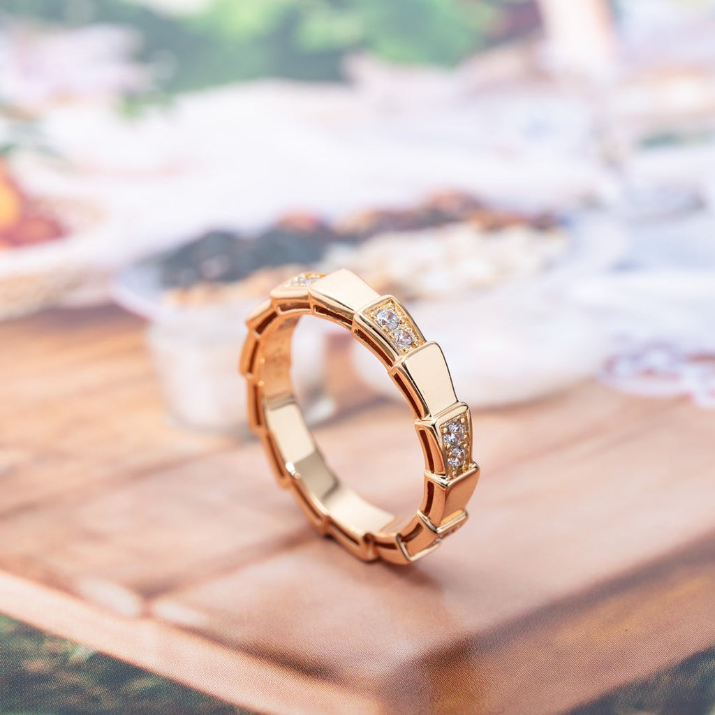 [⭐DORISW]SERPENTI RING ROSEGOLD 3MM