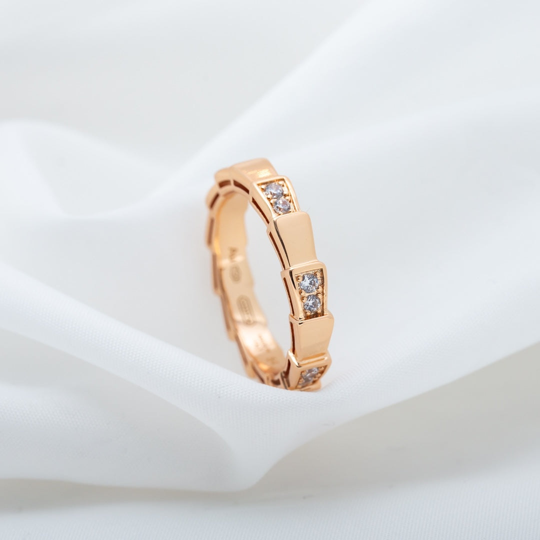 [⭐DORISW]SERPENTI RING ROSEGOLD 3MM