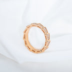 [⭐DORISW]SERPENTI RING ROSEGOLD DIAMANT-PAVÉ 3MM