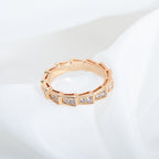 [⭐DORISW]SERPENTI RING ROSEGOLD DIAMANT-PAVÉ 3MM