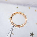 [⭐DORISW]SERPENTI RING ROSEGOLD DIAMANT-PAVÉ 3MM