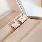 [⭐DORISW] STAR MOP PINK GOLD EARRINGS