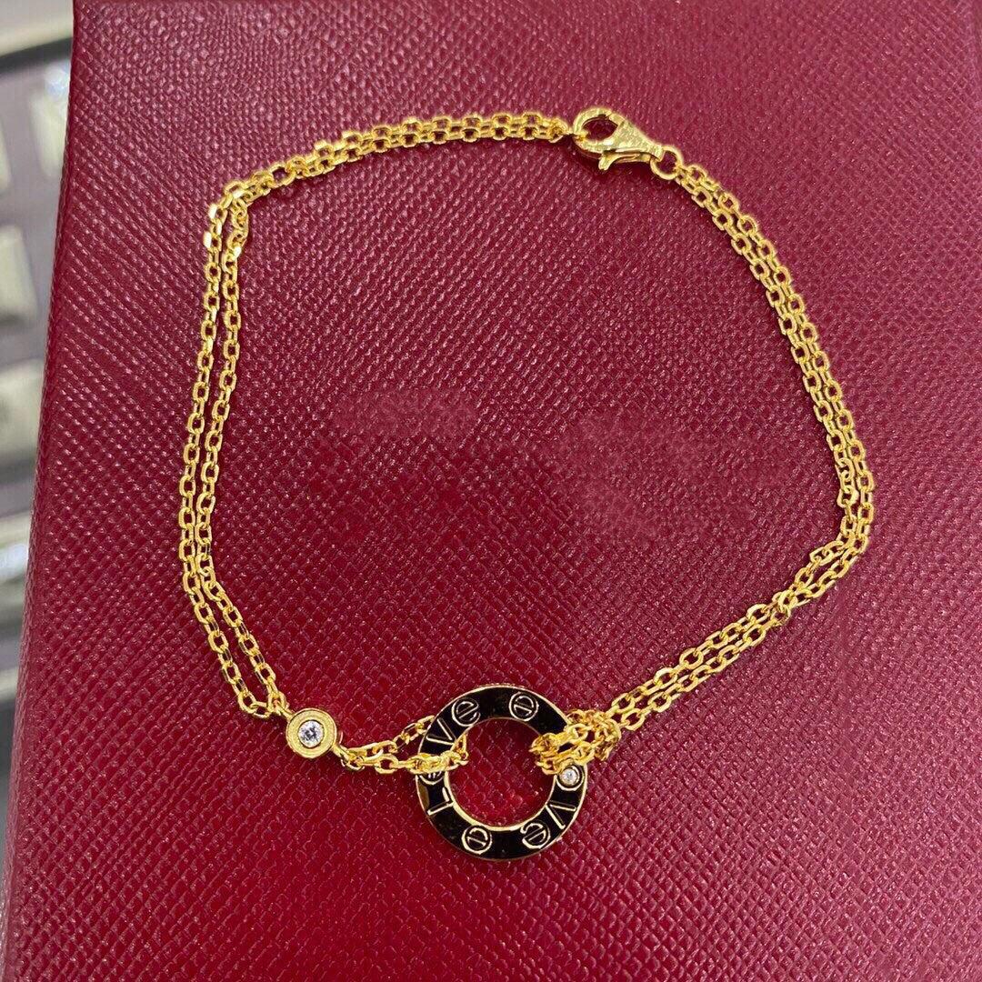 [⭐DORISW] LIEBESARMBAND 2 DIAMANTEN