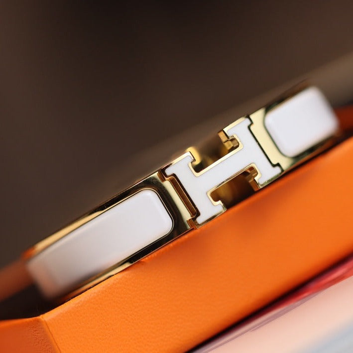 [⭐DORISW] H BRACELET 12MM GOLD
