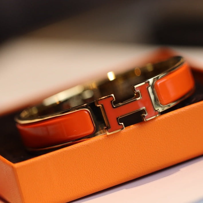 [⭐DORISW] H BRACELET 12MM GOLD