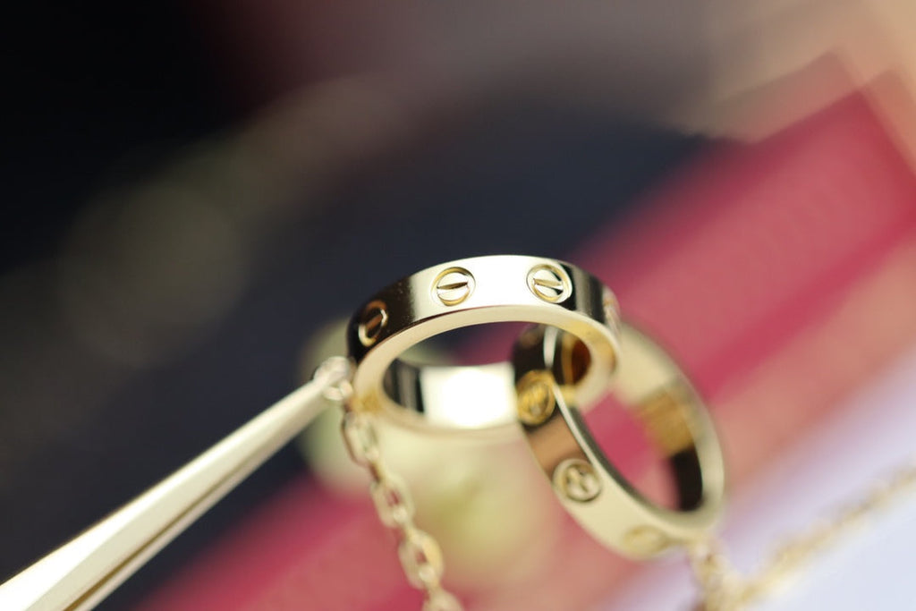 [⭐DORISW] LIEBESKETTE DOPPELRING GOLD