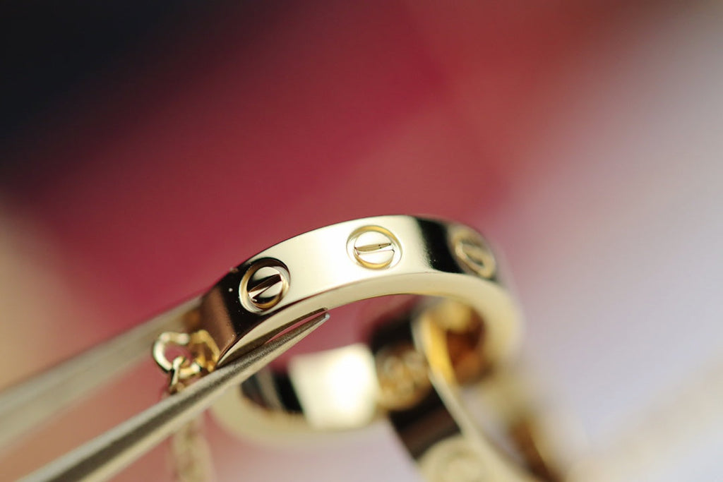 [⭐DORISW] LIEBESKETTE DOPPELRING GOLD