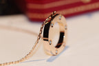 [⭐DORISW] LIEBESKETTE 16MM 6 DIAMANTEN ROSÉGOLD