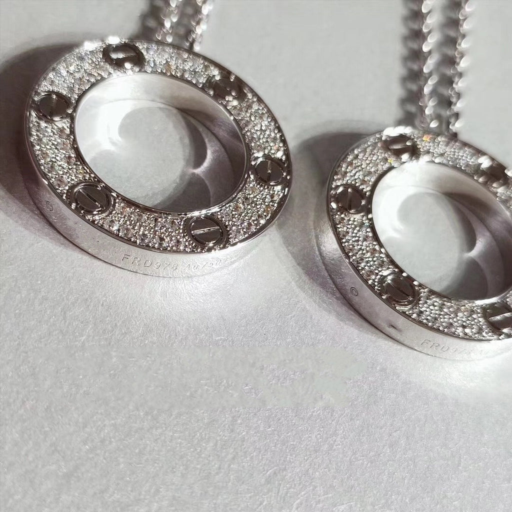 [⭐DORISW] LOVE NECKLACE ADJUSTABLE SILVER
