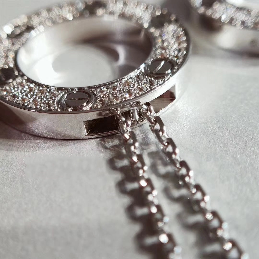 [⭐DORISW] LOVE NECKLACE ADJUSTABLE SILVER
