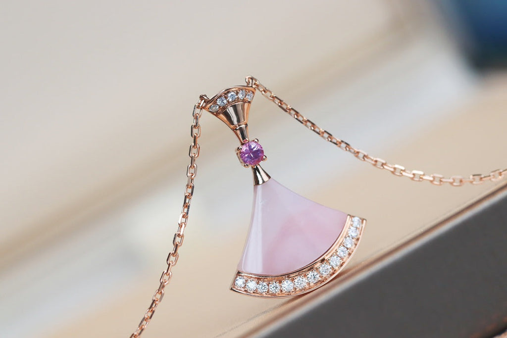 [⭐DORISW]TRAUM-HALSKETTE PINK MOP DIAMANT
