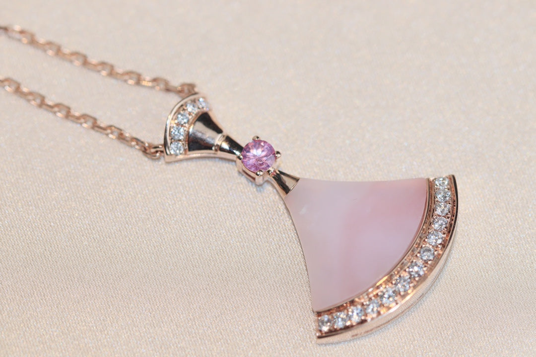 [⭐DORISW]TRAUM-HALSKETTE PINK MOP DIAMANT