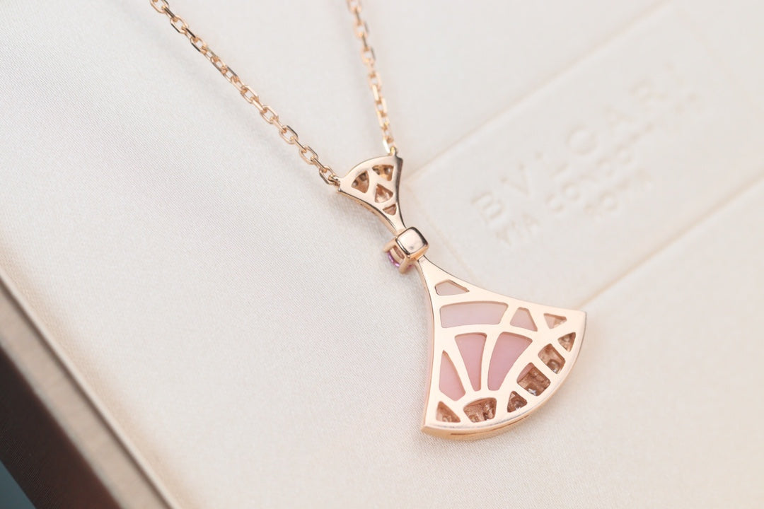 [⭐DORISW]TRAUM-HALSKETTE PINK MOP DIAMANT