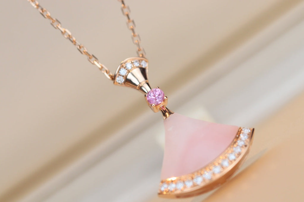 [⭐DORISW]TRAUM-HALSKETTE PINK MOP DIAMANT