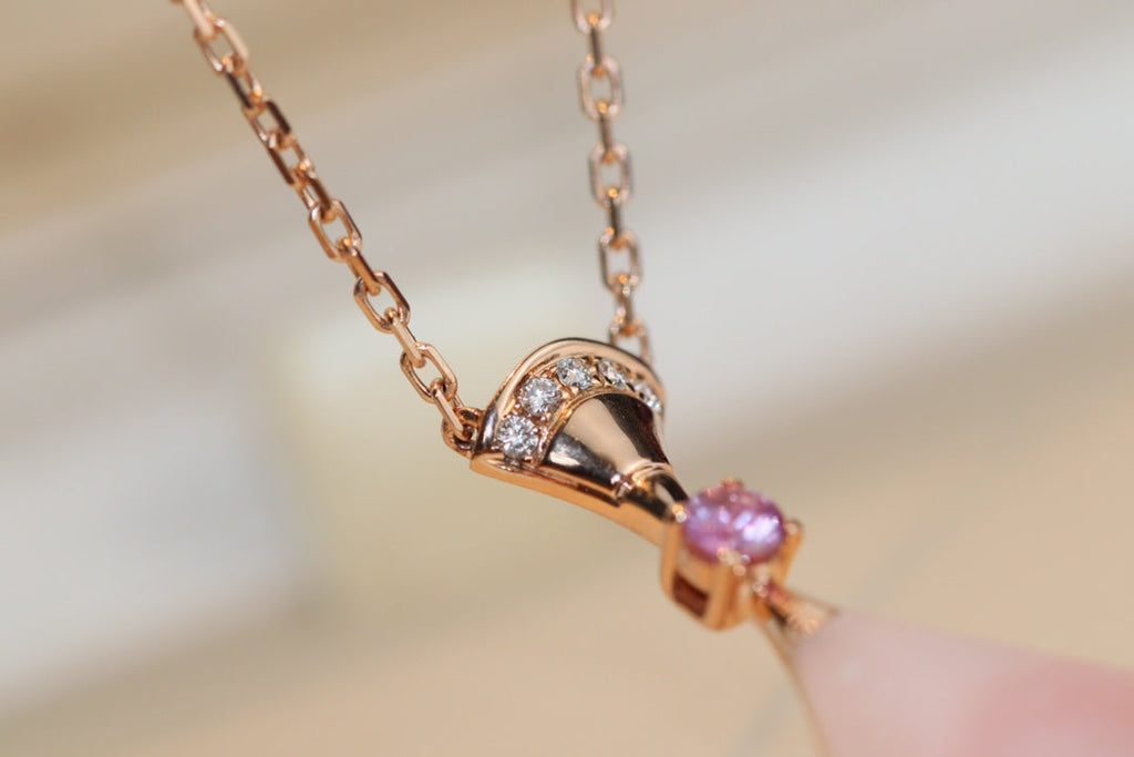 [⭐DORISW]TRAUM-HALSKETTE PINK MOP DIAMANT