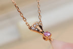 [⭐DORISW]TRAUM-HALSKETTE PINK MOP DIAMANT
