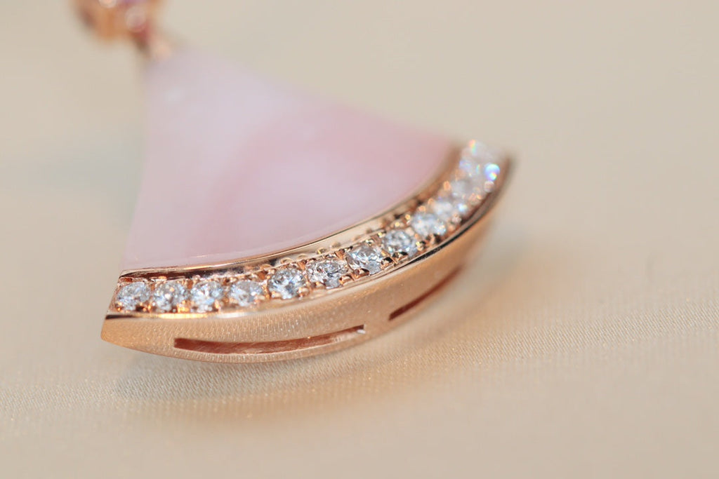 [⭐DORISW]TRAUM-HALSKETTE PINK MOP DIAMANT