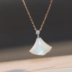 [⭐DORISW]DREAM HALSKETTE WEISSES PERLMUTT ROSÉGOLD 1 DIAMANT