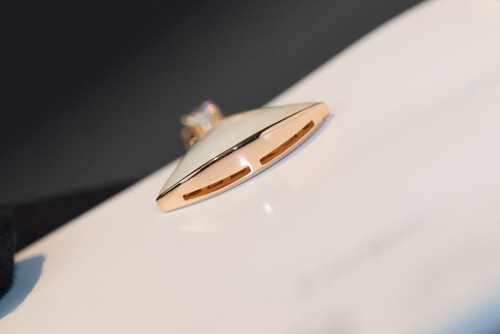 [⭐DORISW]DREAM HALSKETTE WEISSES PERLMUTT ROSÉGOLD 1 DIAMANT