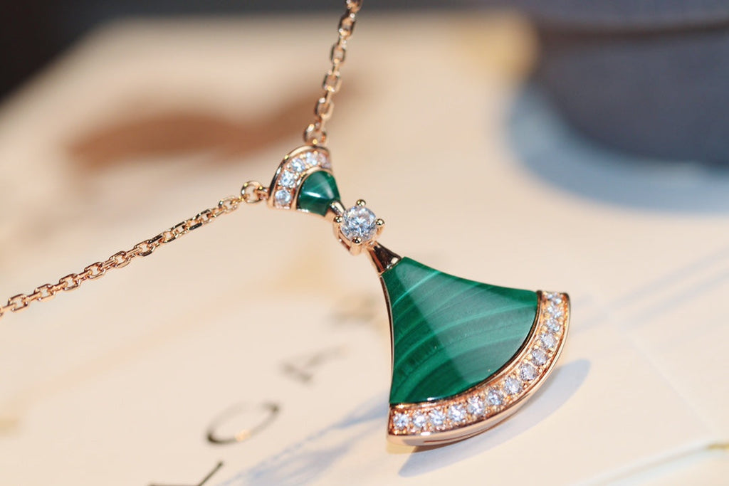[⭐DORISW]DREAM NECKLACE MALACHITE DIAMOND