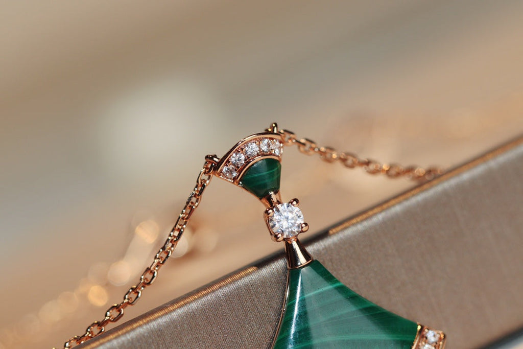 [⭐DORISW]DREAM NECKLACE MALACHITE DIAMOND