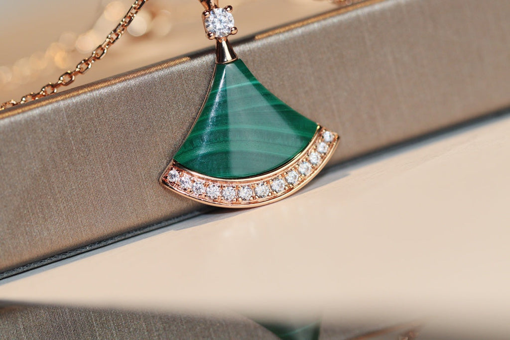 [⭐DORISW]DREAM NECKLACE MALACHITE DIAMOND