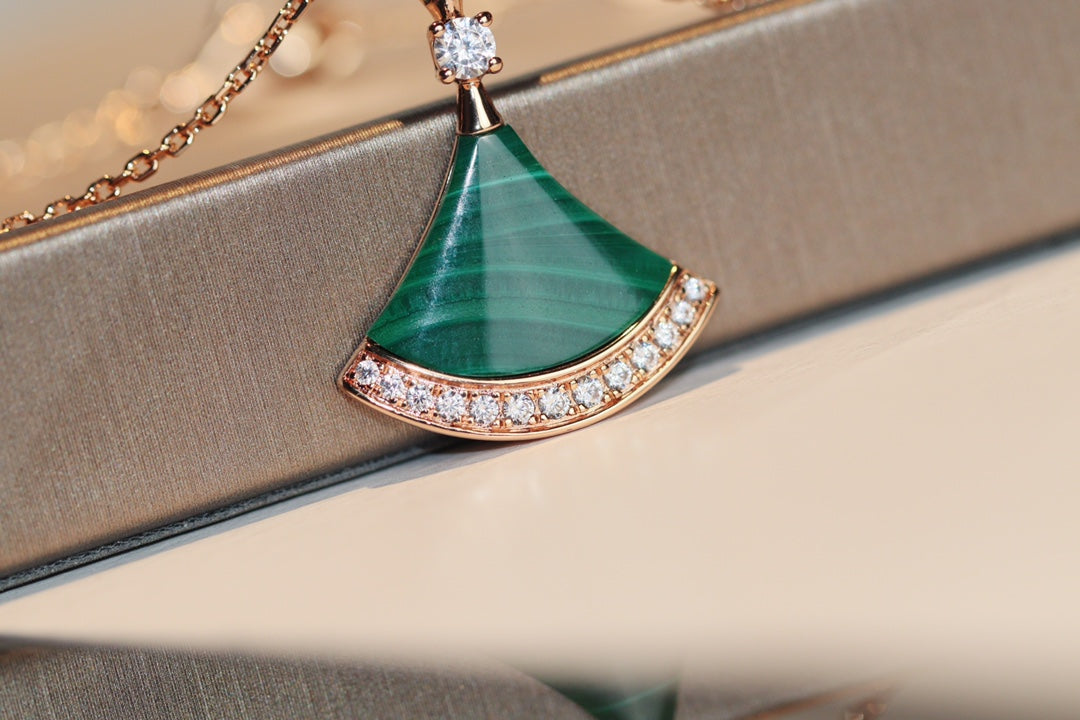 [⭐DORISW]DREAM NECKLACE MALACHITE DIAMOND