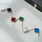 [[⭐DORISW] ]New CLOVER 5 MOTIFS MULTICOLOR BRACELET