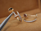 [⭐DORISW] ジュスト イヤリング 12.75MM ピンクゴールド ダイヤモンド