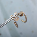 [⭐DORISW] ジュスト イヤリング 12.75MM ピンクゴールド ダイヤモンド