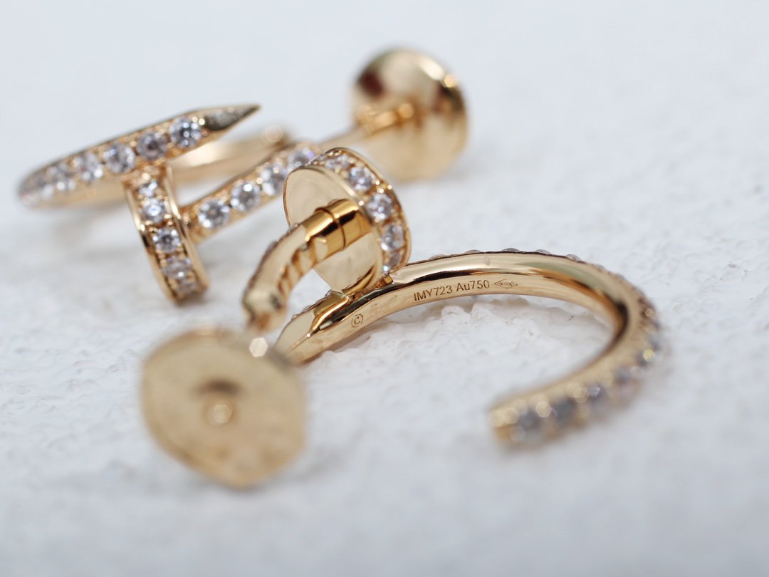 [⭐DORISW] ジュスト イヤリング 12.75MM ピンクゴールド ダイヤモンド