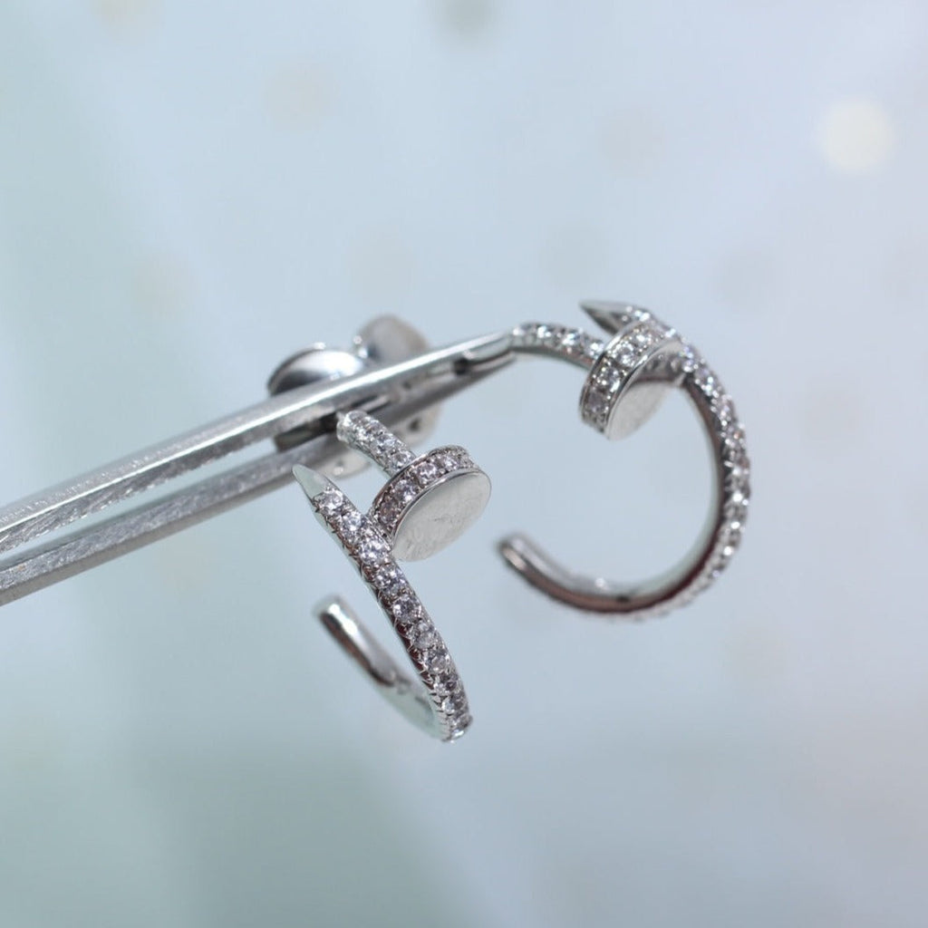 [⭐DORISW] JUSTE OHRRINGE 12,75MM SILBER DIAMANT