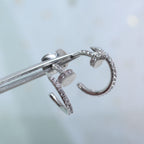 [⭐DORISW] JUSTE OHRRINGE 12,75MM SILBER DIAMANT