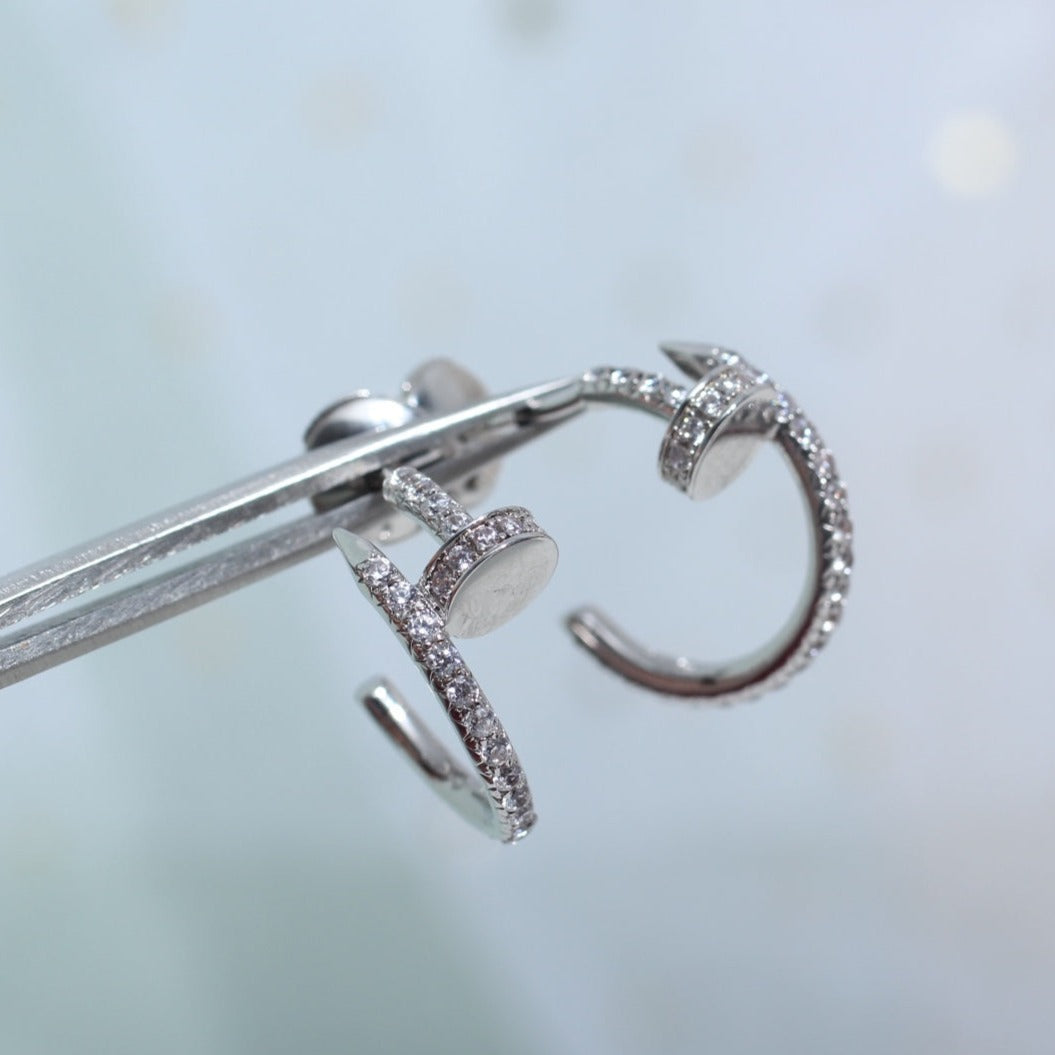 [⭐DORISW] JUSTE OHRRINGE 12,75MM SILBER DIAMANT