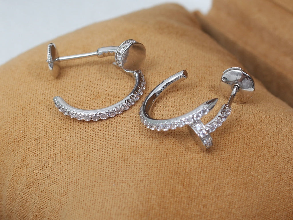 [⭐DORISW] JUSTE OHRRINGE 12,75MM SILBER DIAMANT