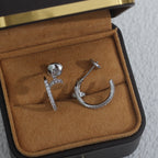 [⭐DORISW] JUSTE OHRRINGE 12,75MM SILBER DIAMANT