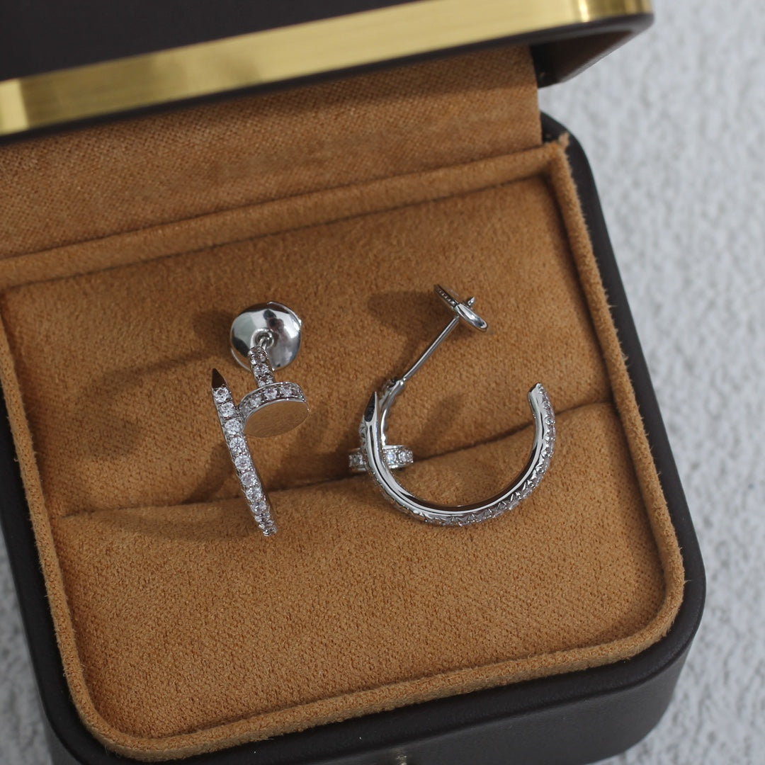 [⭐DORISW] JUSTE OHRRINGE 12,75MM SILBER DIAMANT