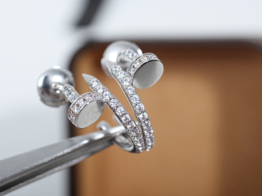 [⭐DORISW] JUSTE OHRRINGE 12,75MM SILBER DIAMANT