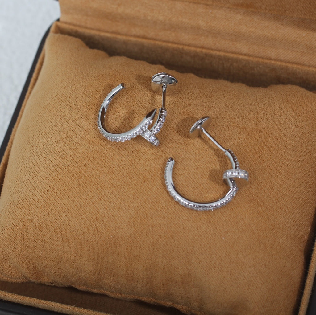 [⭐DORISW] JUSTE OHRRINGE 12,75MM SILBER DIAMANT