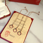 [⭐DORISW] JUSTE NECKLACE GOLD RED DIAMONDS