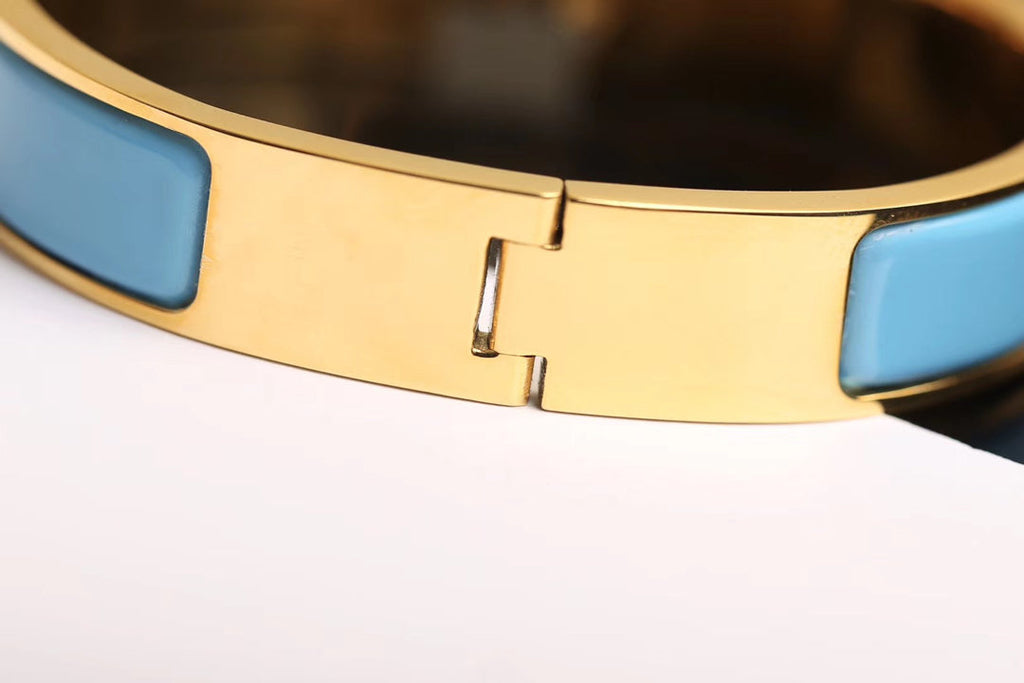 [⭐DORISW] H CLOUD BLAUES ARMBAND GOLD DIAMANT