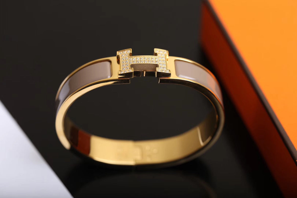 [⭐DORISW] H-ARMBAND GOLD DIAMANT