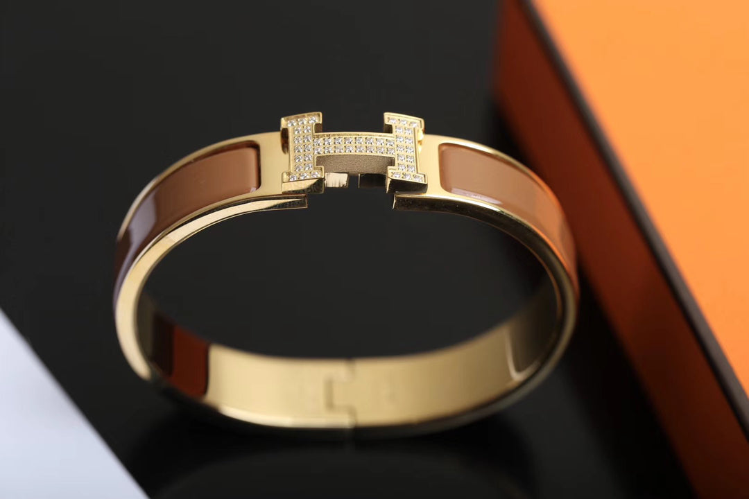 [⭐DORISW] H-ARMBAND GOLD DIAMANT