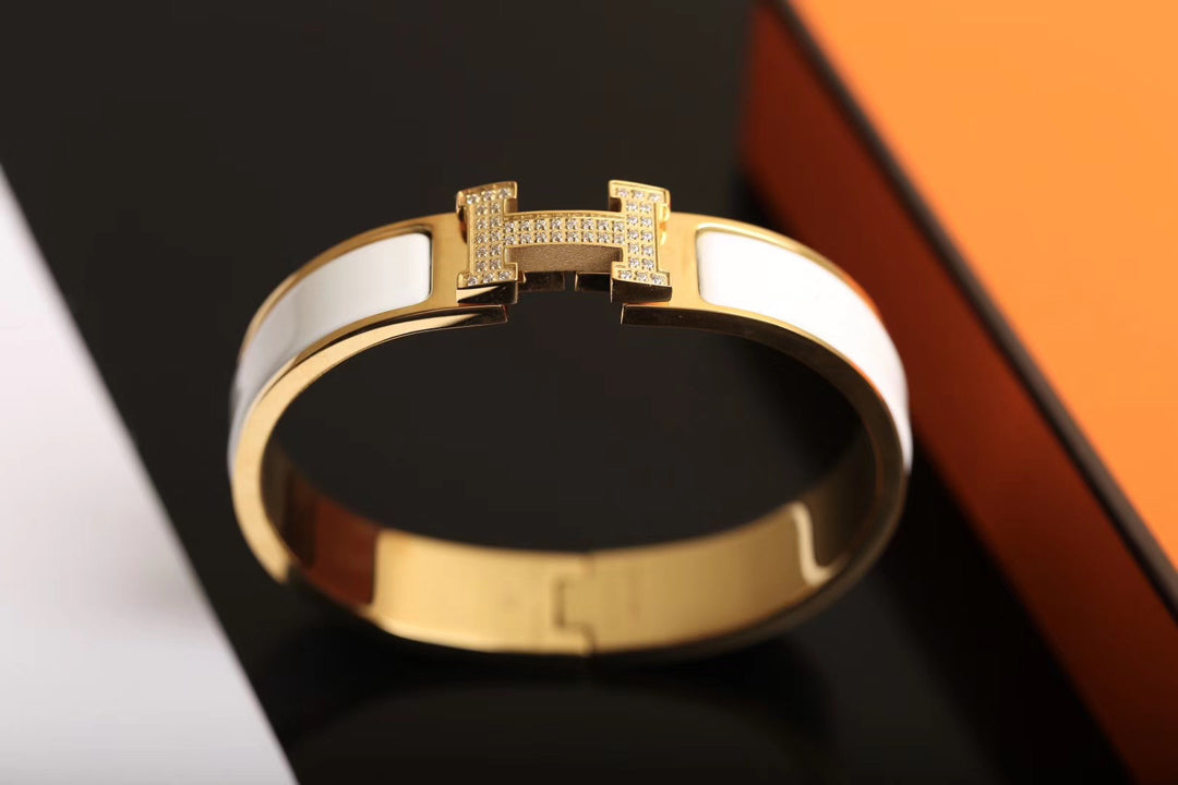 [⭐DORISW] H-ARMBAND GOLD DIAMANT