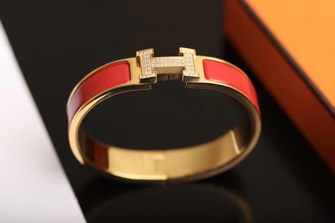 [⭐DORISW] H-ARMBAND GOLD DIAMANT