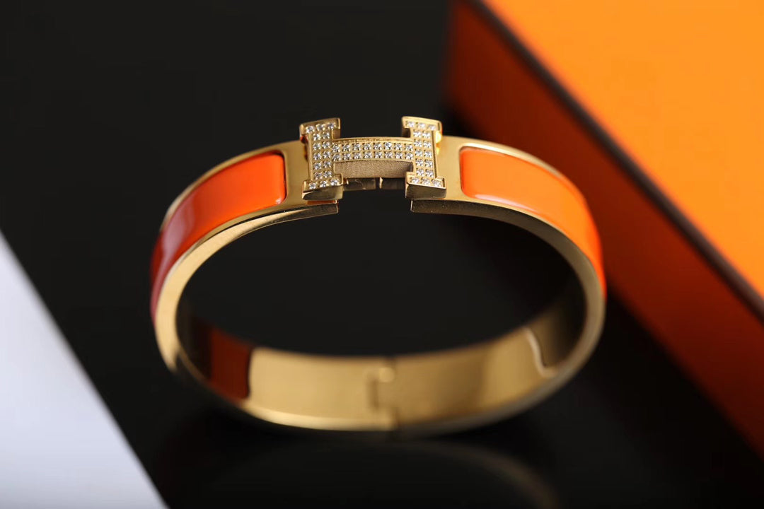 [⭐DORISW] H-ARMBAND GOLD DIAMANT