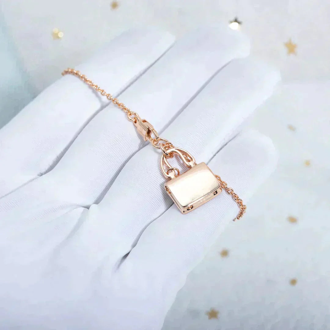 [⭐DORISW] AMULETTE-ANHÄNGER HALSKETTE ROSÉGOLD