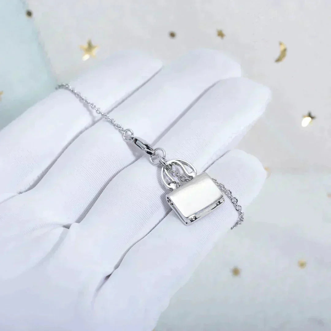 [⭐DORISW] AMULETT-ANHÄNGER SILBER-HALSKETTE